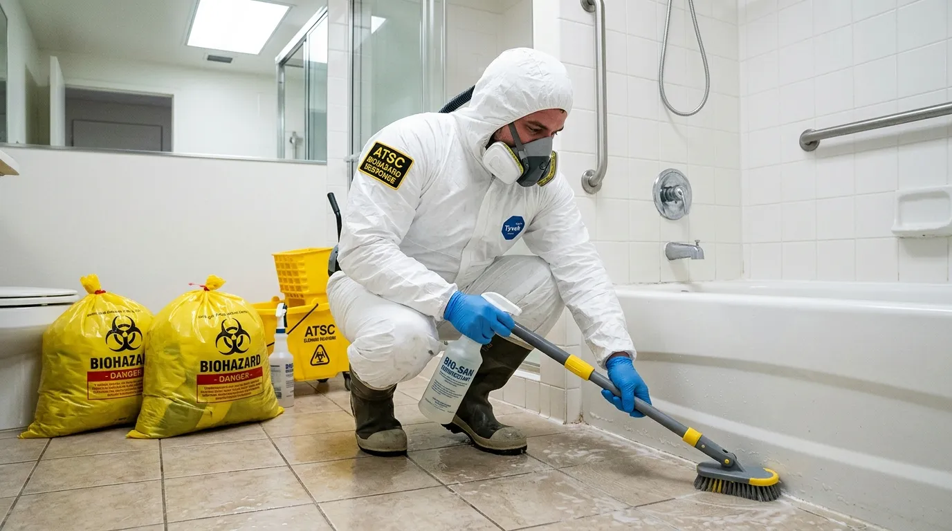 Decontamination equipment deployed for Blood Cleanup in Strongsville